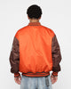 X-Large Baseball Logo Varsity Jacket Orange