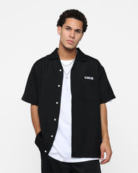 X-Large Drawing OG Open Collar T-Shirt Black