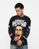 Rats Get Fat X American Psycho American Psycho Long Sleeve T-Shirt Black Wash