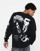 Rats Get Fat X American Psycho American Psycho Long Sleeve T-Shirt Black Wash
