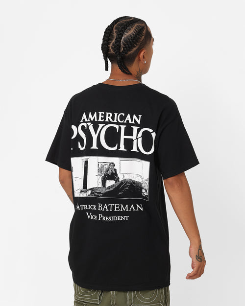 Rats Get Fat X American Psycho Patrick Bateman T-Shirt Black