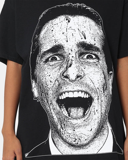 Rats Get Fat X American Psycho Patrick Bateman T-Shirt Black