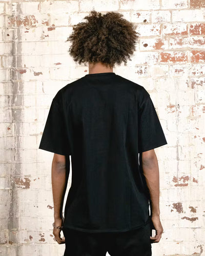 Saint Morta Allstar Embroidered Drop T-Shirt Black/White