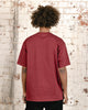 Saint Morta Allstar Embroidered Drop T-Shirt Maroon