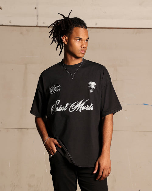 Saint Morta Roadhouse Boxy T-Shirt Vintage Black