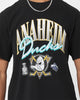 Majestic Athletic Anaheim Ducks Script Arch T-Shirt Faded Black