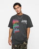 Loiter Stacked Vintage T-Shirt Black Wash