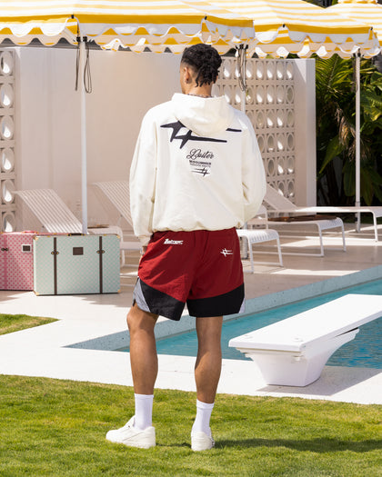 Loiter Patchwork Hoodie Off White