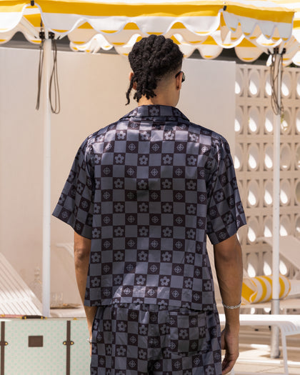 Loiter Midsummer Button Up Shirt Black