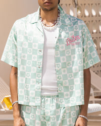 Loiter Midsummer Button Up Shirt Sage Green