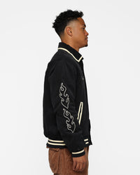 The New Establishment X Nascar Firecracker 60's Cord Racer Jacket Black