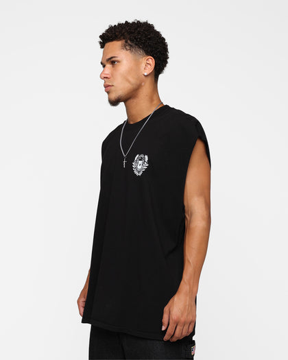 Carre Wreath Muscle T-Shirt Black