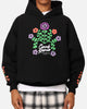 Carre Floraux Oversized Hoodie Black