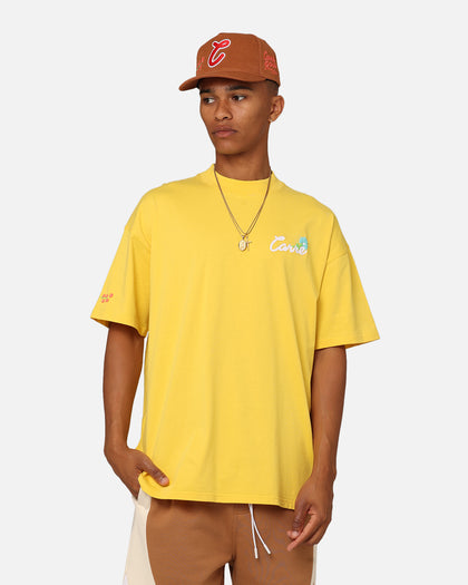 Carre Floraux Oversized T-Shirt Yellow