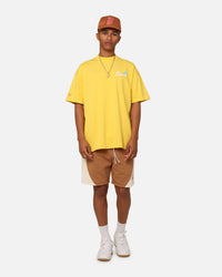 Carre Floraux Oversized T-Shirt Yellow