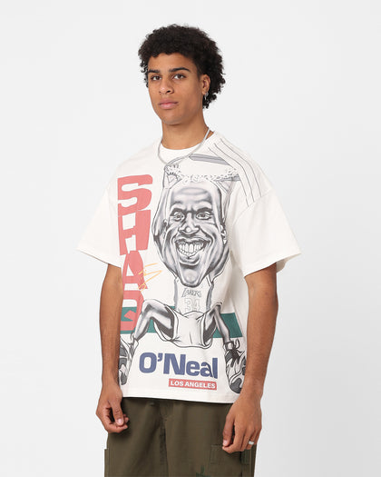 Mitchell & Ness Los Angeles Lakers Shaquille O'Neal Blockade T-Shirt Vintage White