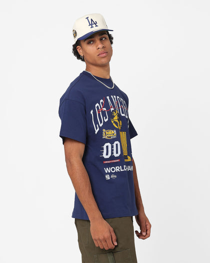 Mitchell & Ness Los Angeles Lakers Globe Champion T-Shirt Midnight Navy