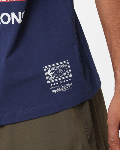 Mitchell & Ness Los Angeles Lakers Globe Champion T-Shirt Midnight Navy