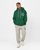 Mitchell & Ness Chicago Bulls Letterman Hoodie Malachite Green