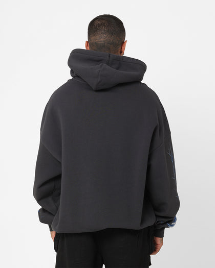 Mitchell & Ness Seattle Supersonics Gary Payton and Shawn Kemp Strike Hoodie Faded Black