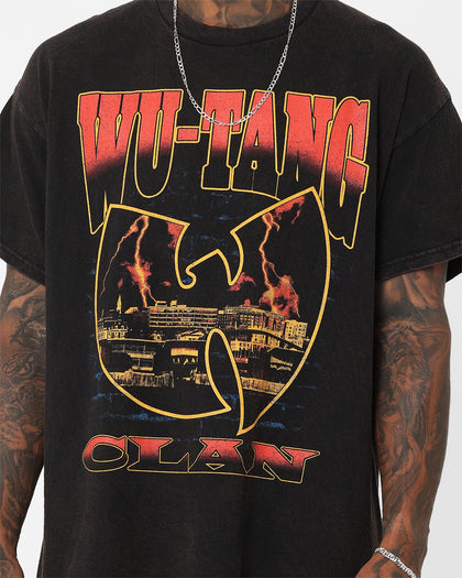 Wu Tang Brand Limited Lightning T-Shirt Black Wash