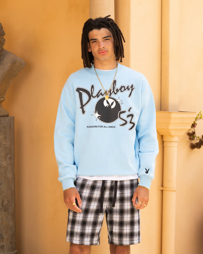 Playboy By Culture Kings Charlie Crewneck Light Blue