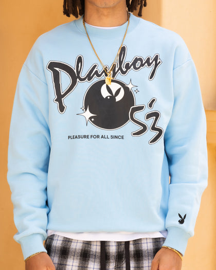 Playboy By Culture Kings Charlie Crewneck Light Blue