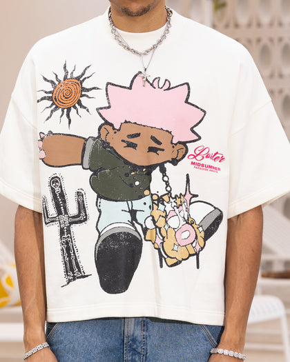 Loiter Palm Spring Box T-Shirt Off White