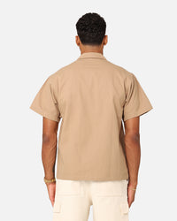 XXIII Benji Utility Button Up Shirt Khaki