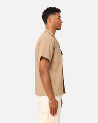XXIII Benji Utility Button Up Shirt Khaki