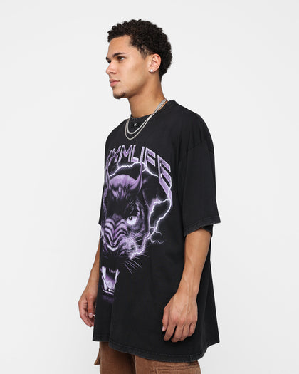 DXXMLIFE Panther Oversized Vintage T-Shirt Vintage Black