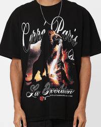 Carre Burning Desire Box T-Shirt Black Wash