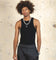 404 Ribbed Singlet Black
