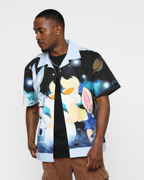 Renowned LA X Looney Tunes Love In The Hare Button Up T-Shirt Multi