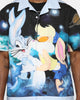 Renowned LA X Looney Tunes Love In The Hare Button Up T-Shirt Multi