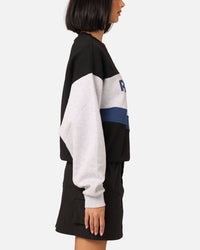 Reebok Women's Court Side Basketball Vintage Crewneck Uniform Blue