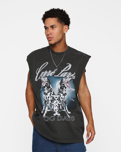 Carre Dog Days Muscle T-Shirt Black Wash