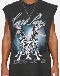 Carre Dog Days Muscle T-Shirt Black Wash