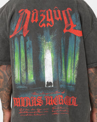 73Studio X The Lord Of The Rings Nazgul Heavyweight Vintage T-Shirt Black Wash