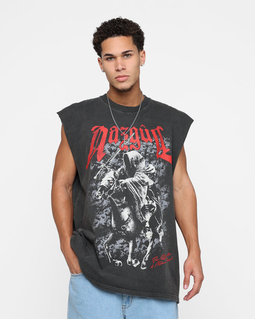 American Thrift X The Lord Of The Rings Nazgul Heavyweight Muscle T-Shirt Black Wash