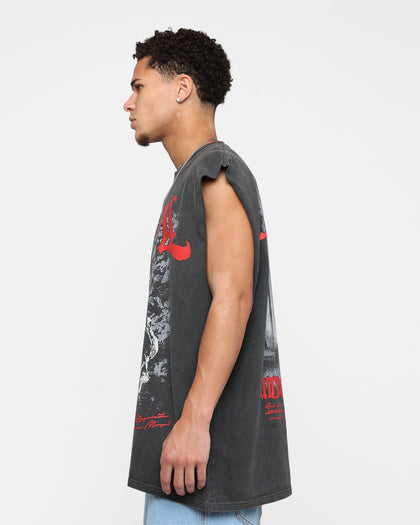 American Thrift X The Lord Of The Rings Nazgul Heavyweight Muscle T-Shirt Black Wash