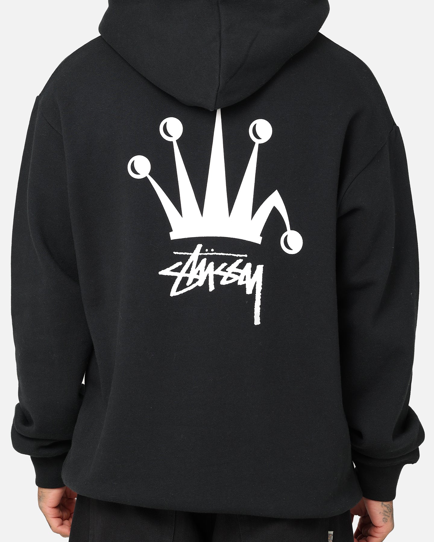 トップス STUSSY crown logo fade pull over Parker Stussy Crown LCB Hoodie Black | Culture Kings NZ