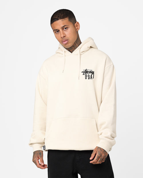 Stussy USA LCB Hoodie Cream