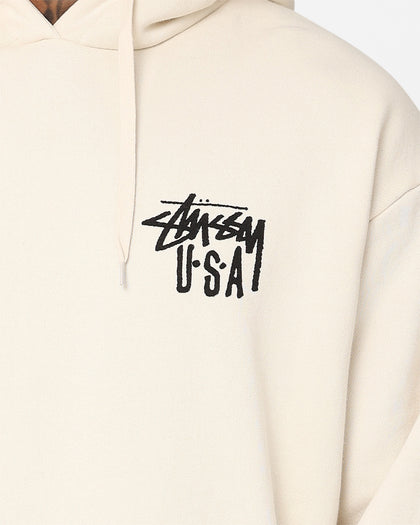 Stussy USA LCB Hoodie Cream