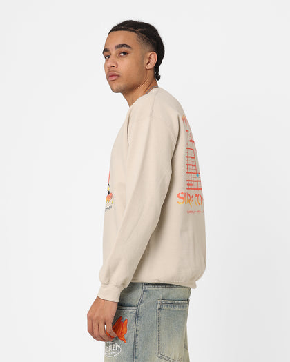 American Thrift Windrunners Surf Co Crewneck Sand