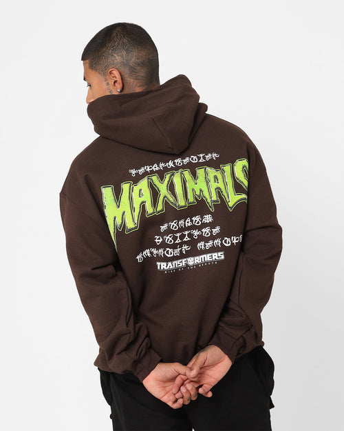 Goat Crew X Transformers Maximals Vintage Hoodie Brown Wash