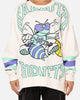Mitchell & Ness Women's Charlotte Hornets Hockey Vibe Crewneck Vintage White