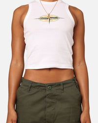 Stussy Women's Points Rib Tank Top White