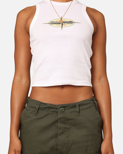 Stussy Women's Points Rib Tank Top White