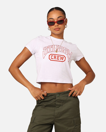 Stussy Women's Crew Slim T-Shirt White